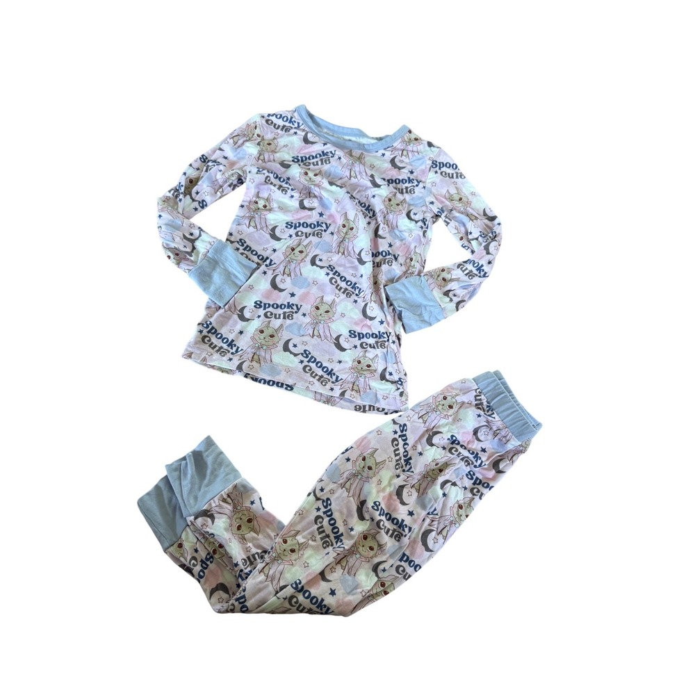 The Twisted Lily Spooky Cute bat all over‎ print bamboo pajama two piece